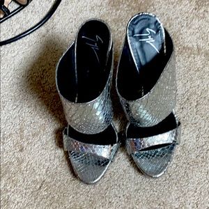 Giuseppe Zanotti silver sandle